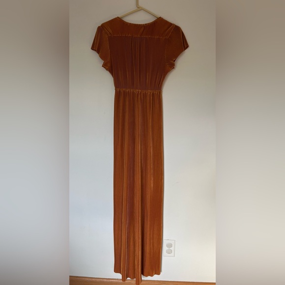 Baltic Born Ribbed Maxi Dress in Burnt Orange Women’s Size Small - Picture 2 of 9